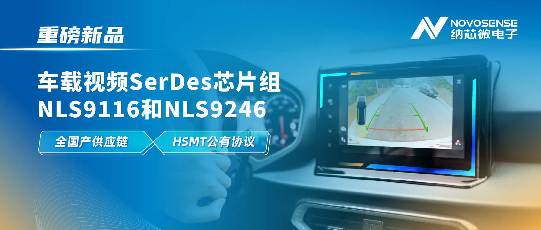 全国产供应链、完成HSMT芯片互联互通测试，long8电子首页推出车载视频SerDes芯片组NLS9116和NLS9246